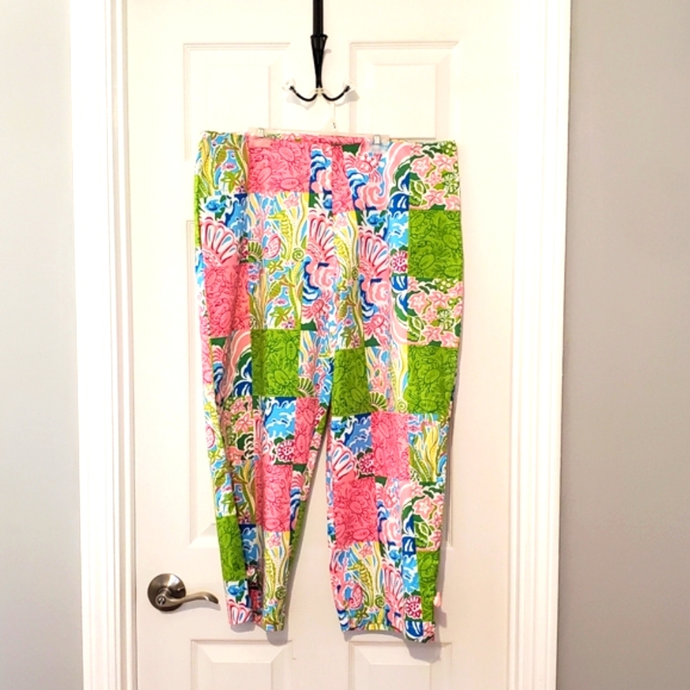 Nwot Soft Surroundings Quilted Pattern Capri Pant… - image 3